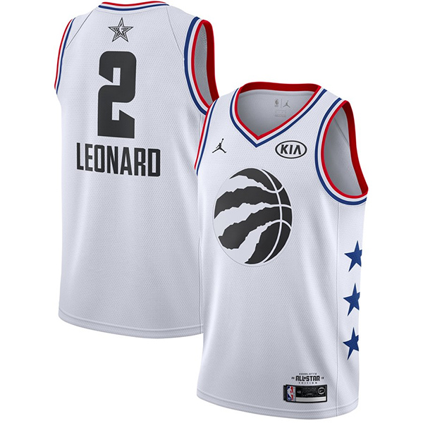 2019 Toronto Raptors Kawhi Leonard White NBA All-Star Jersey