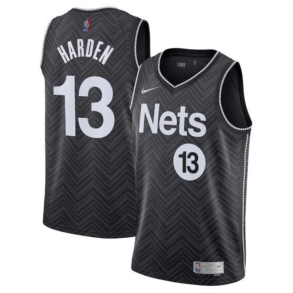 Brooklyn Nets James Harden #13 Black Swingman Jersey - Earned Edition