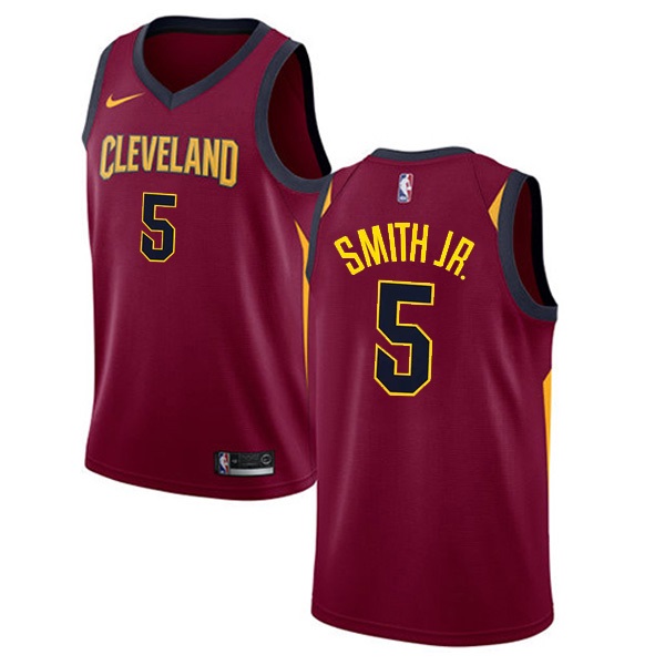Cleveland Cavaliers J.R. Smith #5 Wine Swingman Jersey