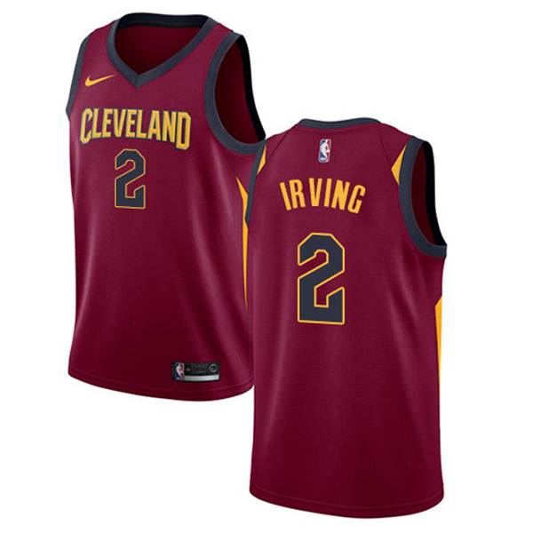 Cleveland Cavaliers Kyrie Irving #2 Wine Swingman Jersey