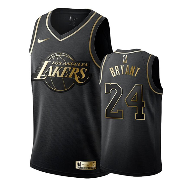 Los Angeles Lakers Kobe Bryant NBA Swingman Jersey - Black Gold Edition