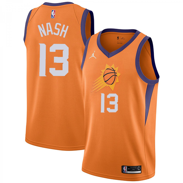Phoenix Suns Jordan Steve Nash #13 Orange Swingman Jersey