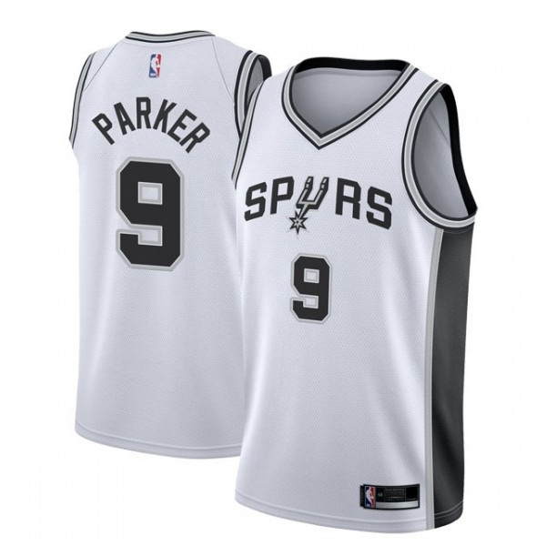 San Antonio Spurs Tony PARKER #9 White Swingman Jersey