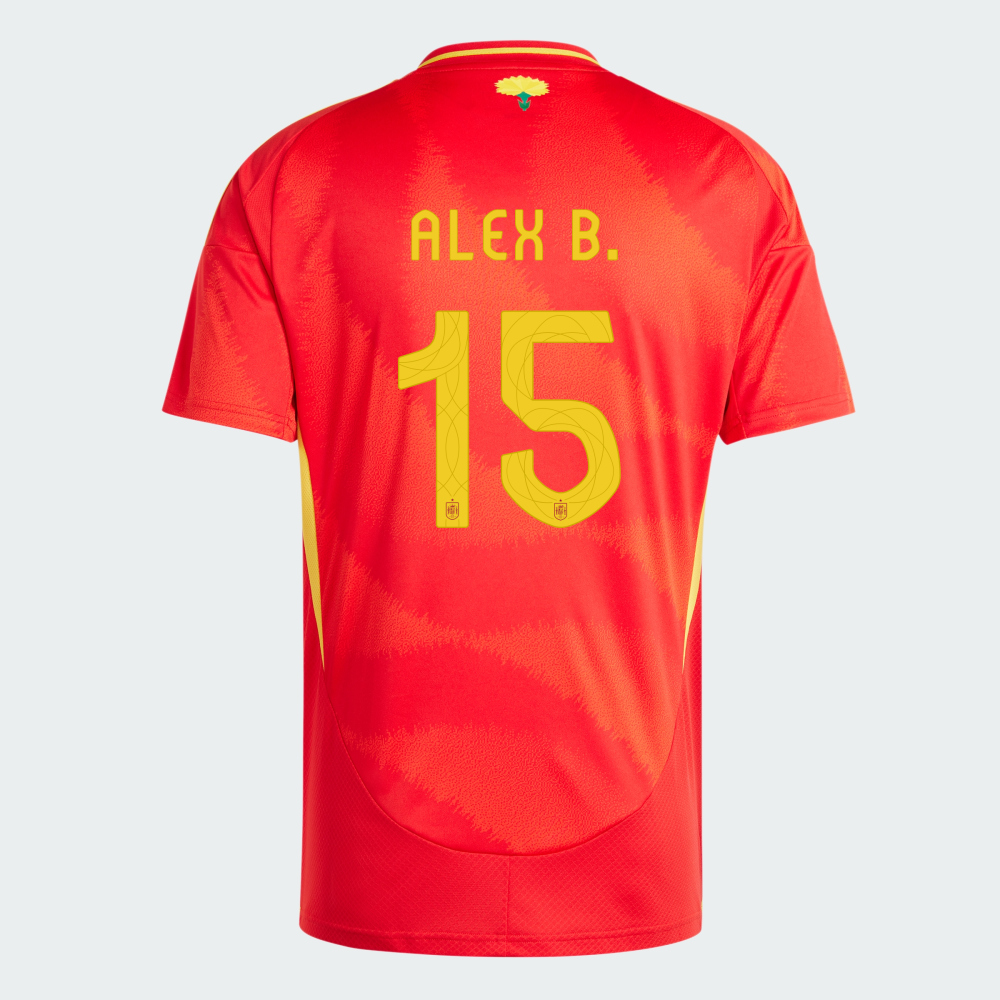 2024 Spain ALEX B. 15 Home Jersey