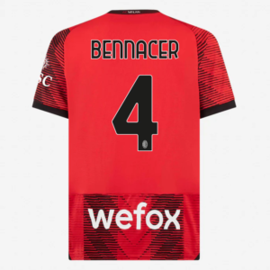 23-24 AC Milan BENNACER 4 Home Jersey