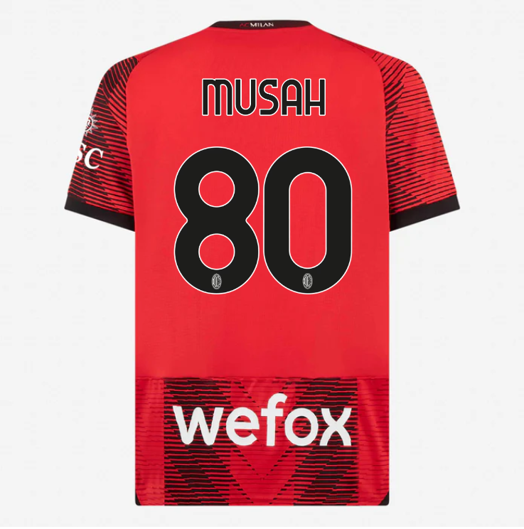 23-24 AC Milan MUSAH 80 Home Jersey