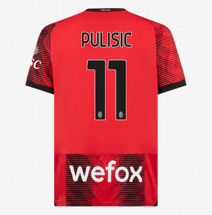 AC Milan PULISIC 11 Home Jersey 23 24 KICKOFFSHOPPER