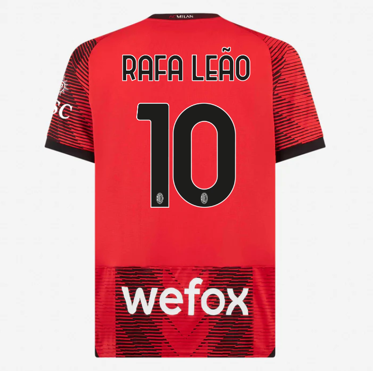 23-24 AC Milan RAFA LEÃO 10 Home Jersey