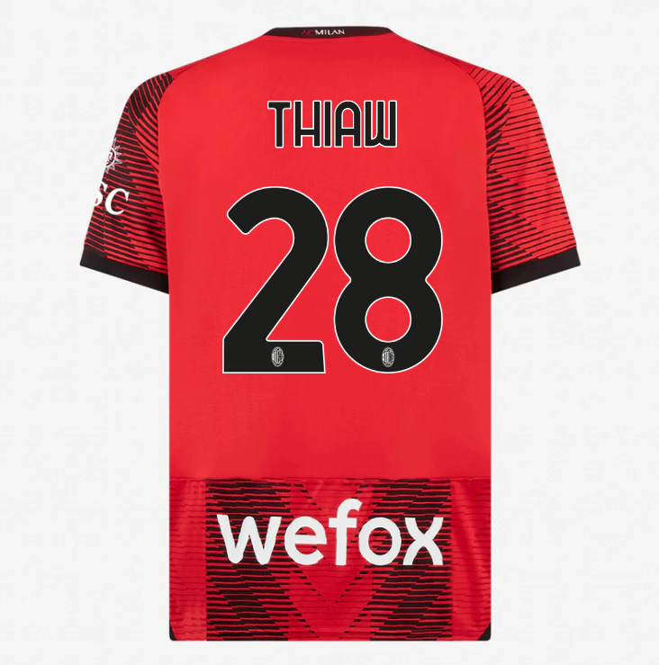 23-24 AC Milan THIAW 28 Home Jersey