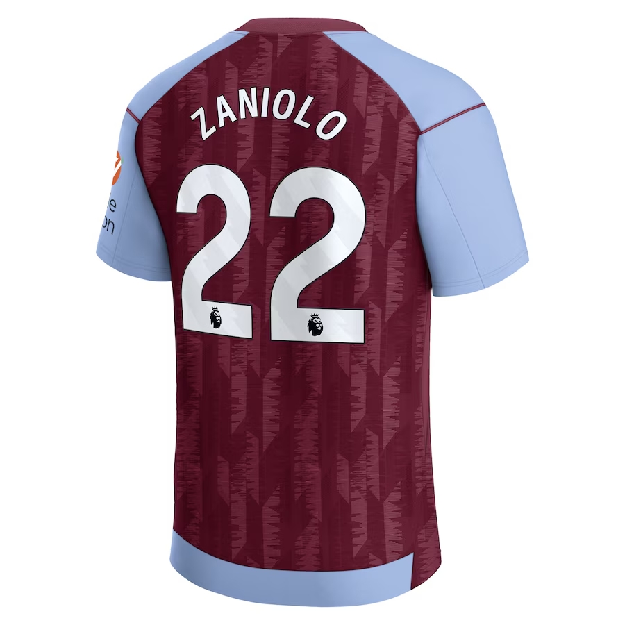 23-24 Aston Villa ZANIOLO 22 Home Jersey