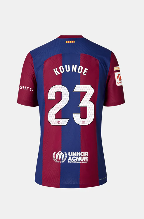 Barcelona KOUNDE 23 Home Jersey 23-24 - KICKOFFSHOPPER