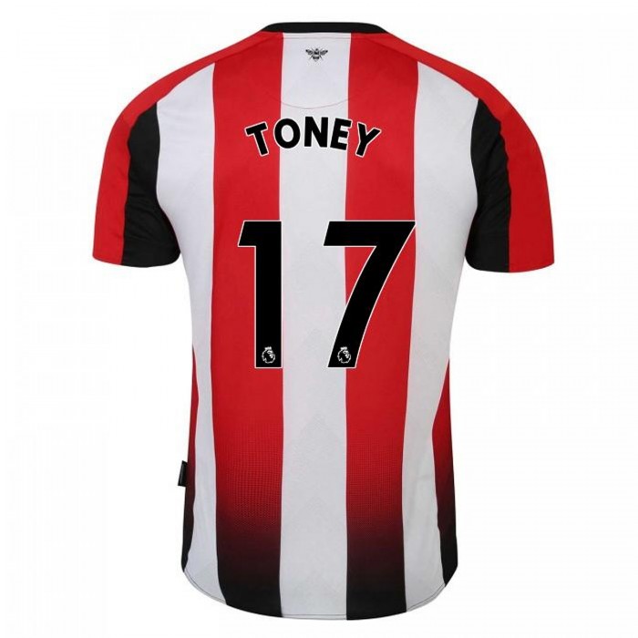 23-24 Brentford TONEY 17 Home Jersey