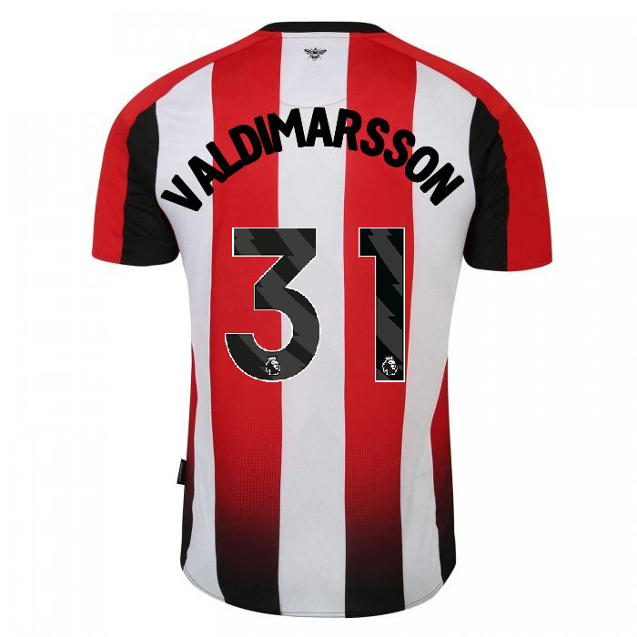 23-24 Brentford VALDIMARSSON 31 Home Jersey