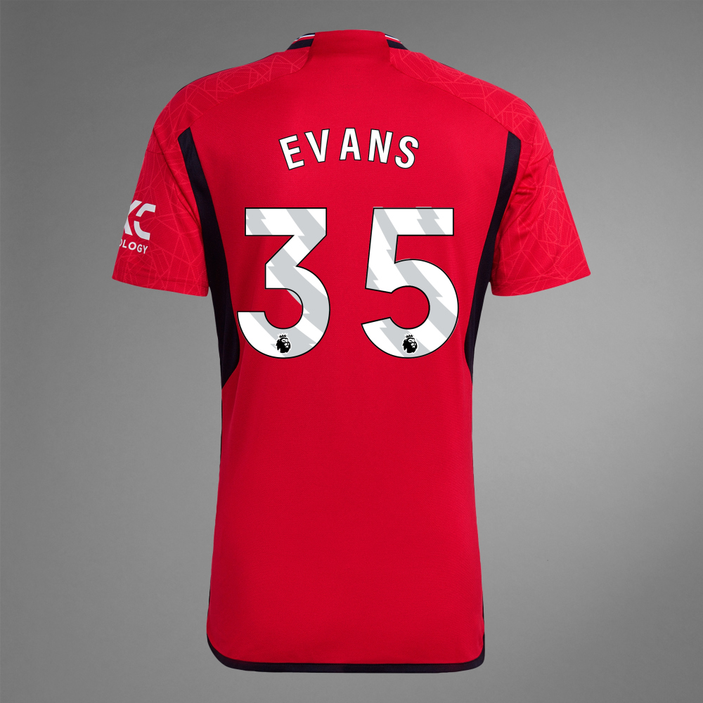 23-24 Manchester United EVANS 35 Home Jersey