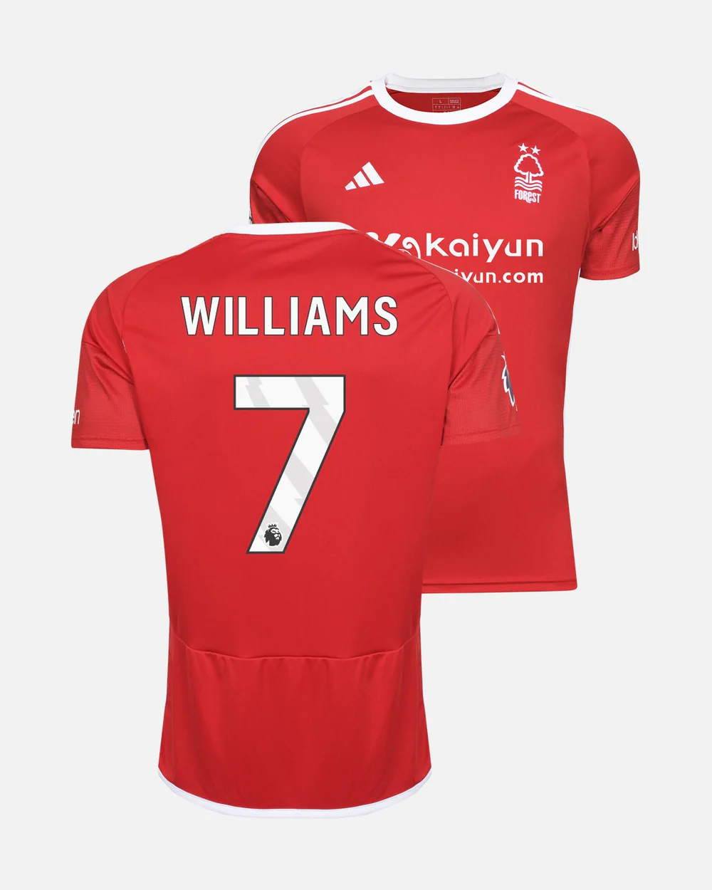 23-24 Nottingham Forest WILLIAMS 7 Home Jersey