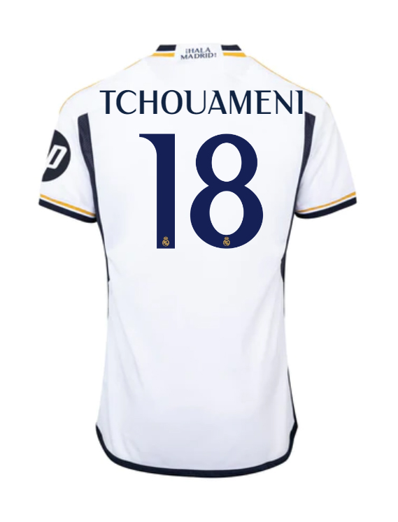 23-24 Real Madrid Tchouameni 18 Home Jersey