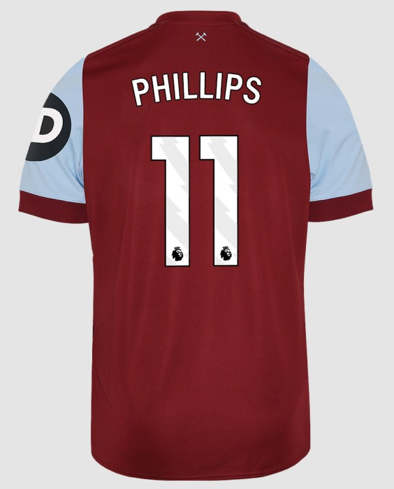 23-24 West Ham United PHILLIPS 11 Home Jersey