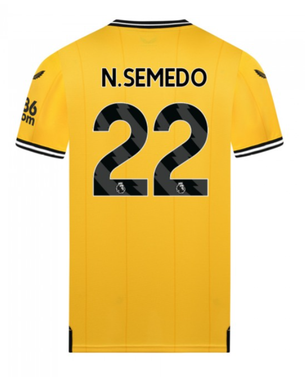 23-24 Wolverhampton Wanderers N.SEMEDO 22 Home Jersey