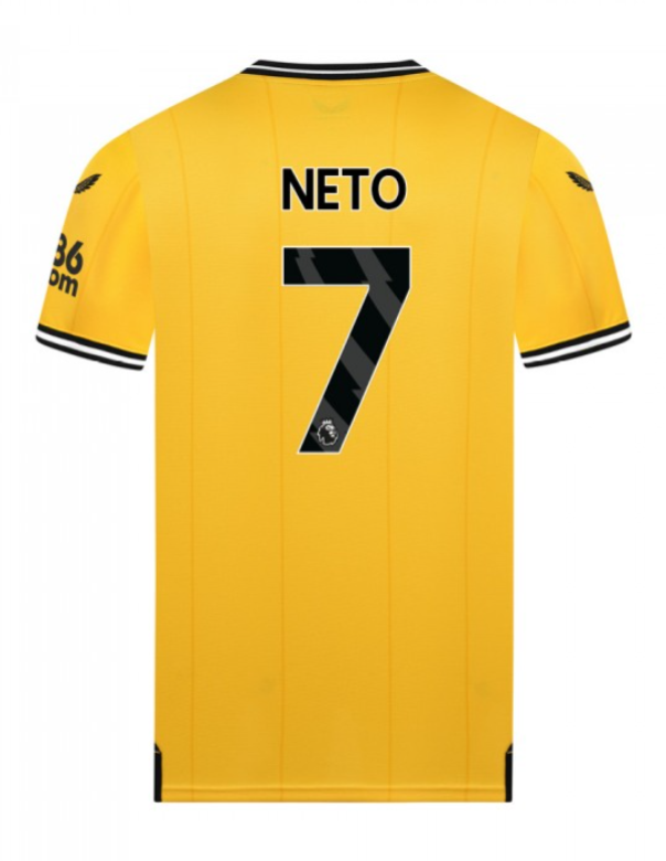 23-24 Wolverhampton Wanderers NETO 7 Home Jersey