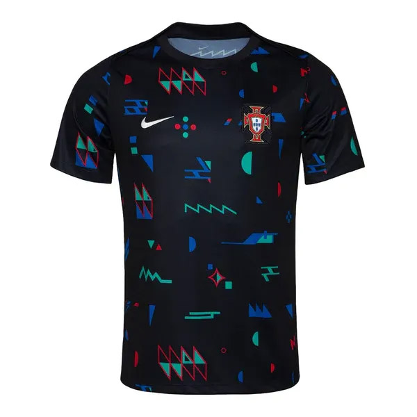 2024 Portugal Pre-Match Training Black Jersey