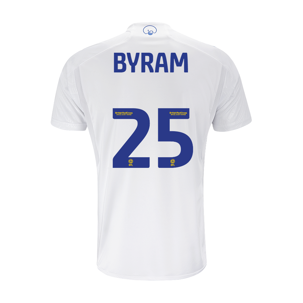 23-24 Leeds United BYRAM 25 Home Jersey