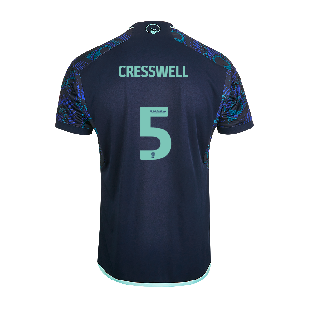 23-24 Leeds United CRESSWELL 5 Away Jersey