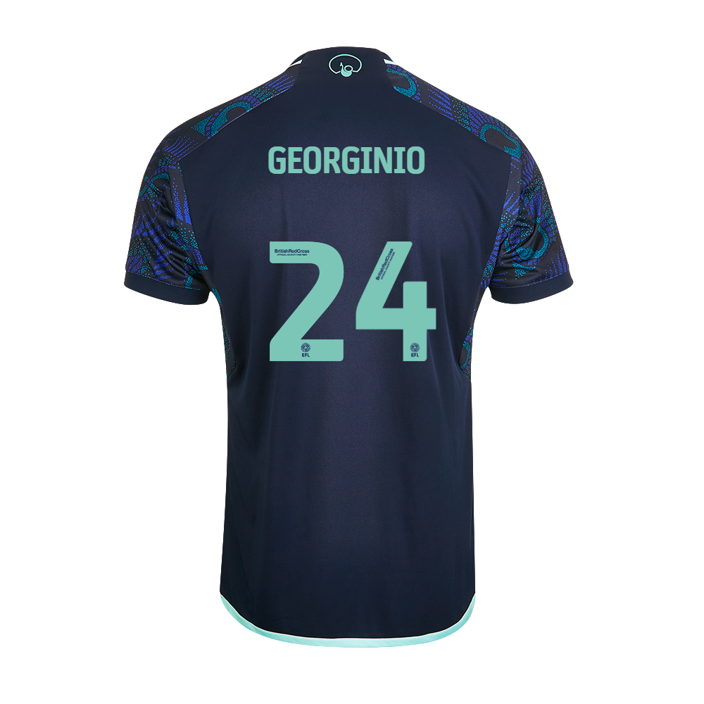 23-24 Leeds United GEORGINIO 24 Away Jersey