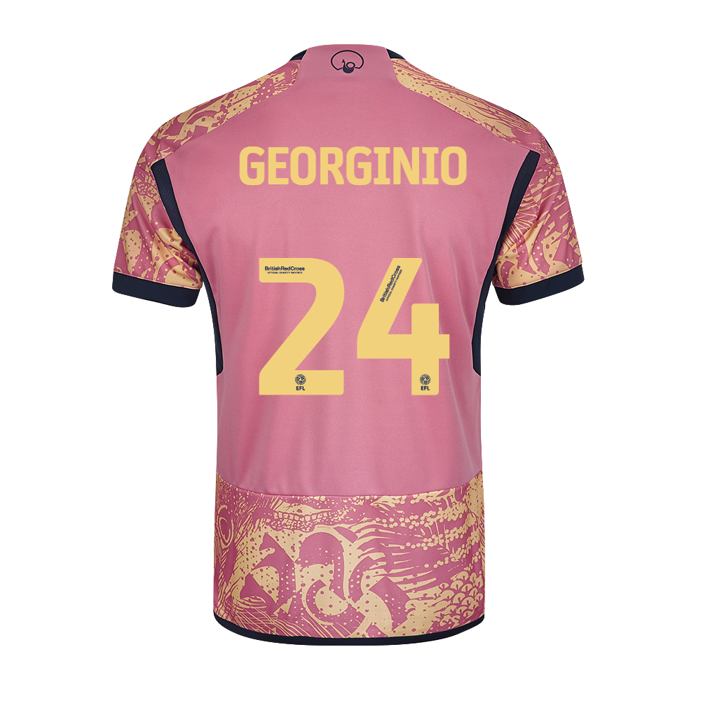 23-24 Leeds United GEORGINIO 24 Third Jersey