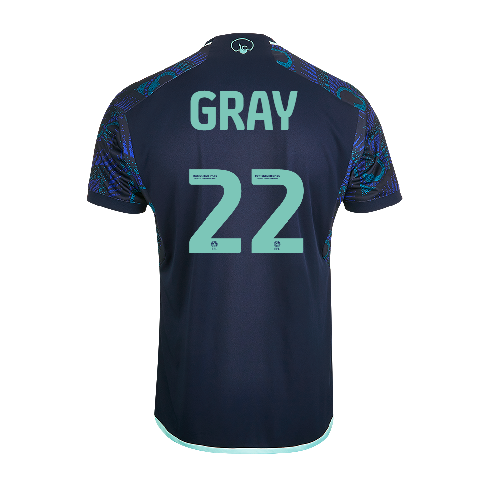 23-24 Leeds United GRAY 22 Away Jersey