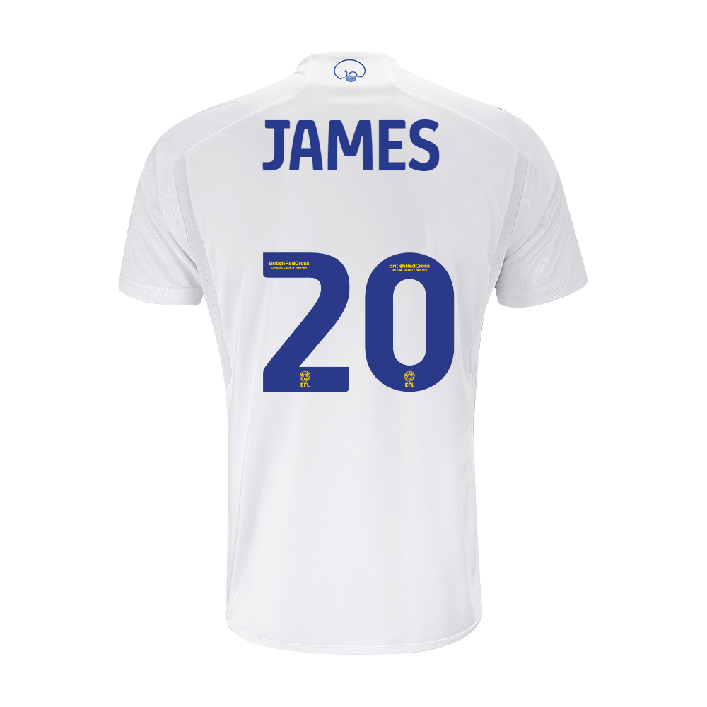 23-24 Leeds United JAMES 20 Home Jersey