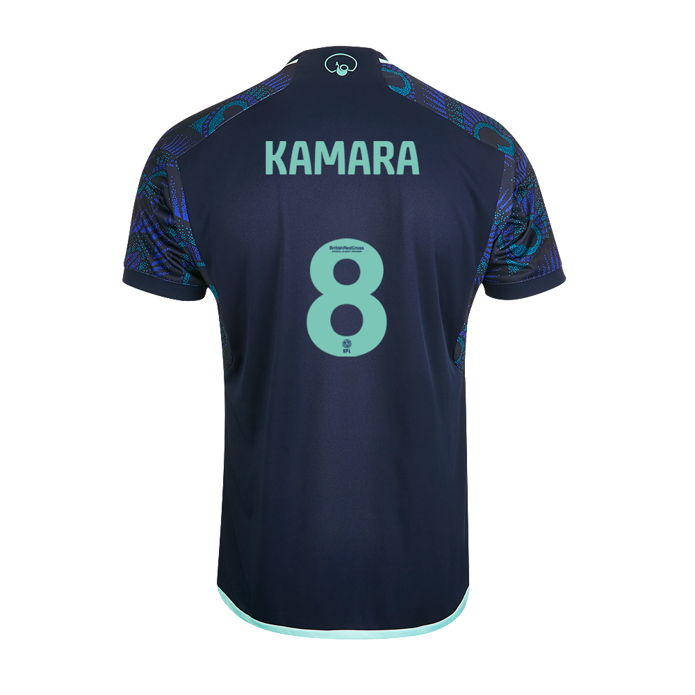 23-24 Leeds United KAMARA 8 Away Jersey