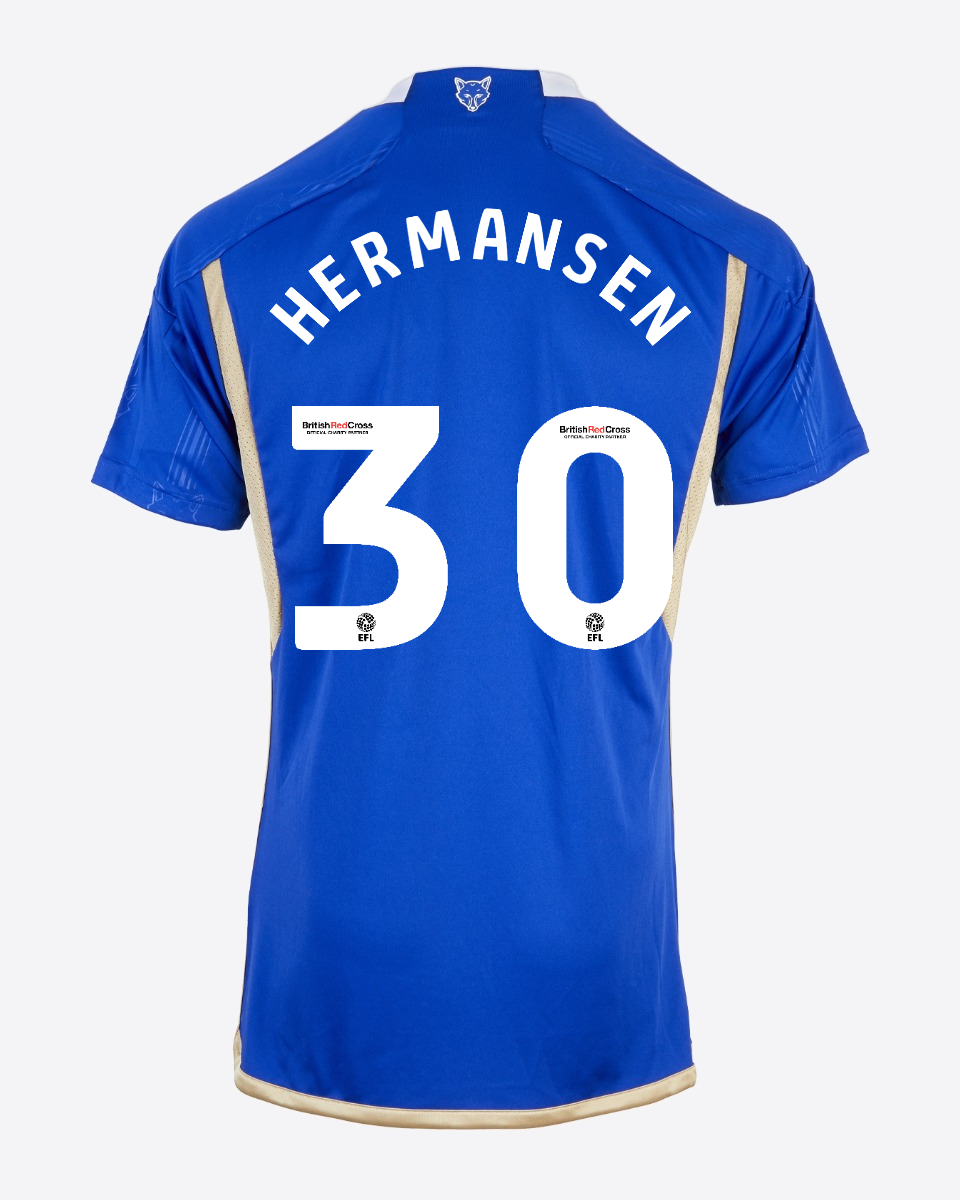 23-24 Leicester City HERMANSEN 30 Home Jersey