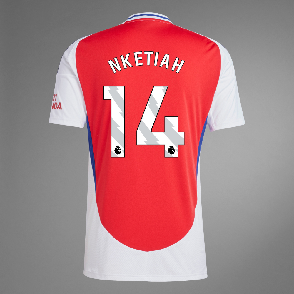 24-25 Arsenal Home NKETIAH 14 Soccer Jersey