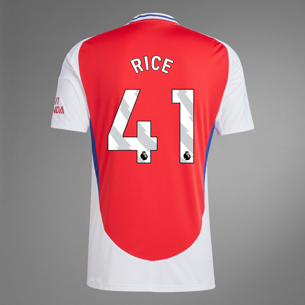 24-25 Arsenal Home RICE 41 Soccer Jersey