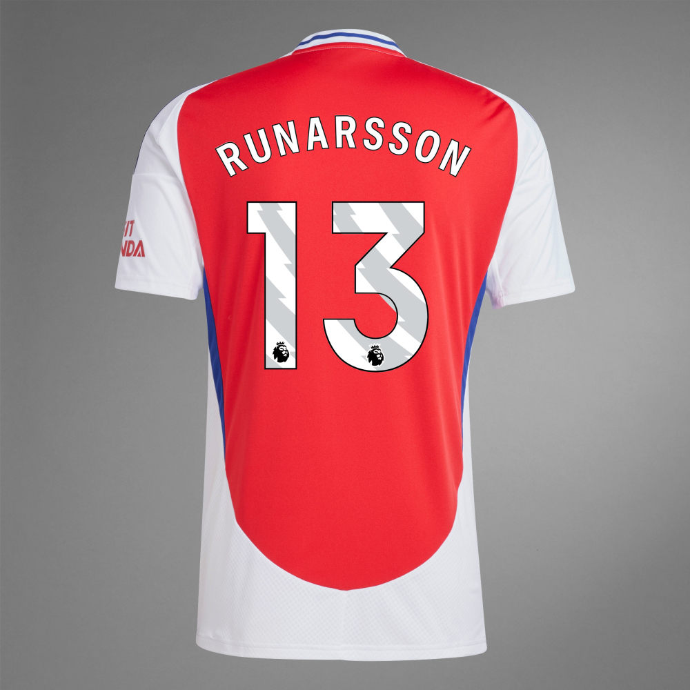 24-25 Arsenal Home RUNARSSON 13 Soccer Jersey