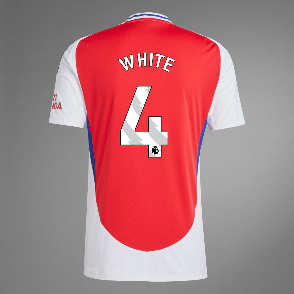 24-25 Arsenal Home WHITE 4 Soccer Jersey