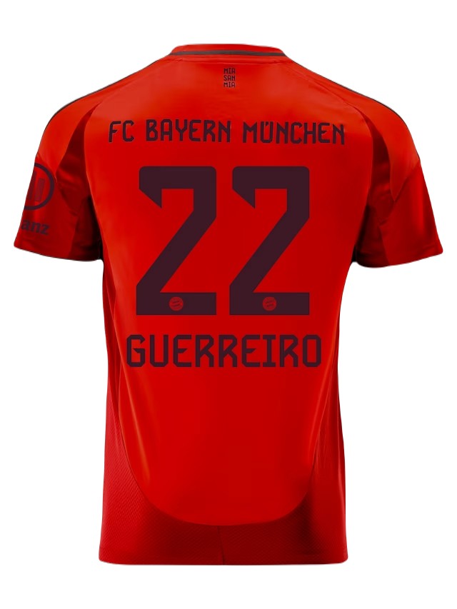 24-25 Bayern Munich Guerreiro 22 Home Jersey