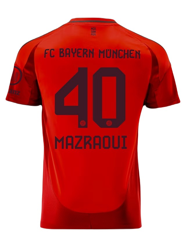 24-25 Bayern Munich Mazraoui 40 Home Jersey