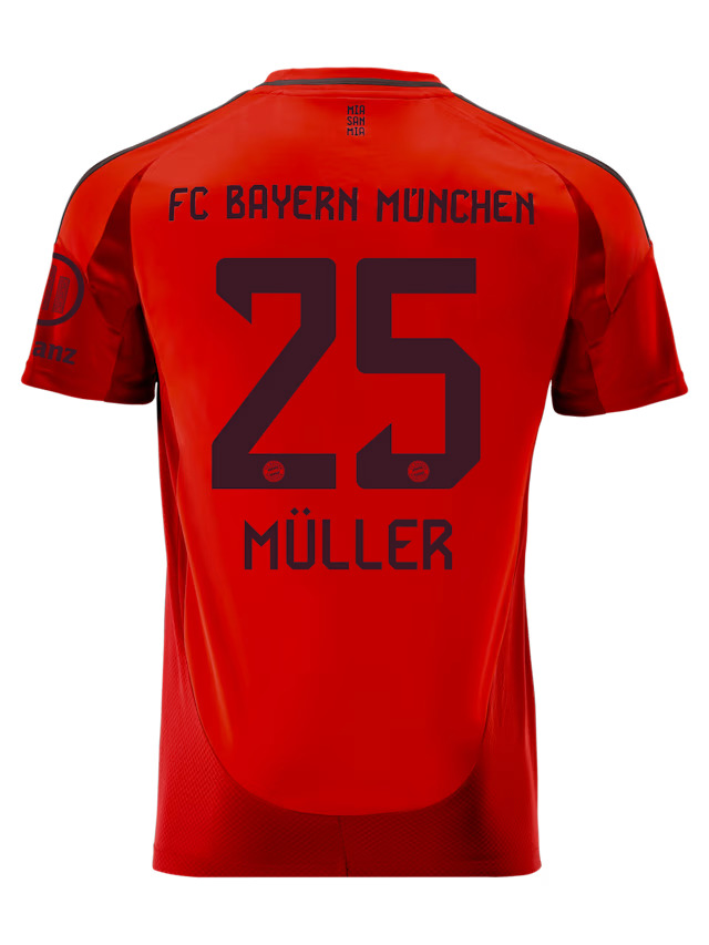 24-25 Bayern Munich Müller 25 Home Jersey