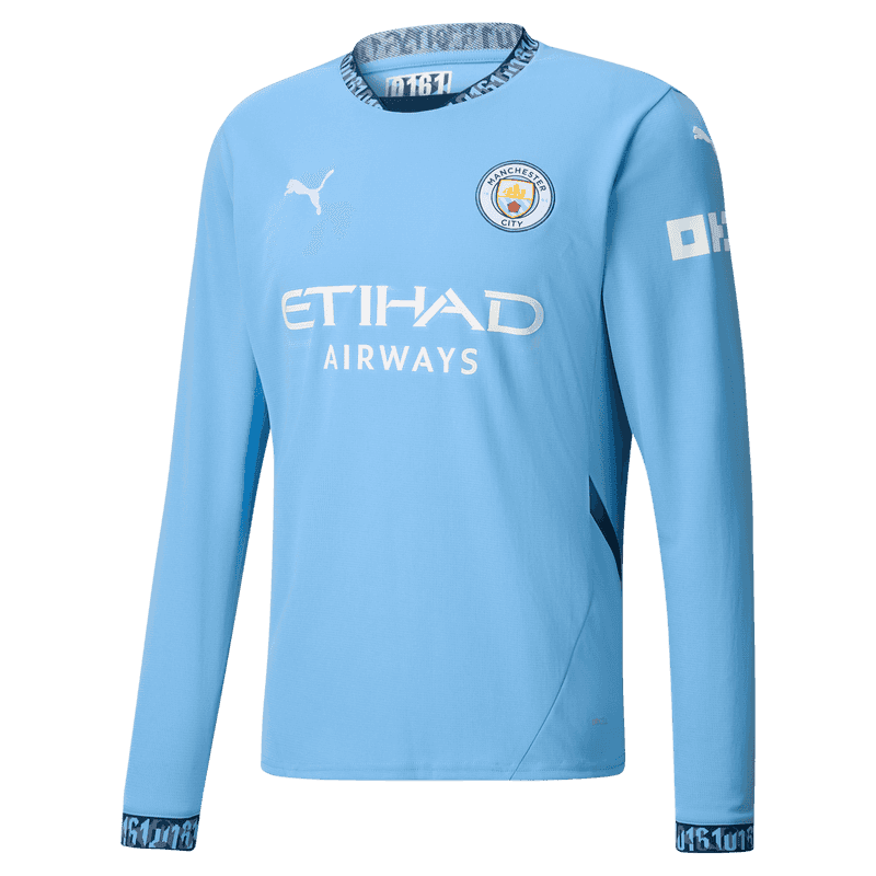 Manchester City Home Long Sleeve Jersey 24-25