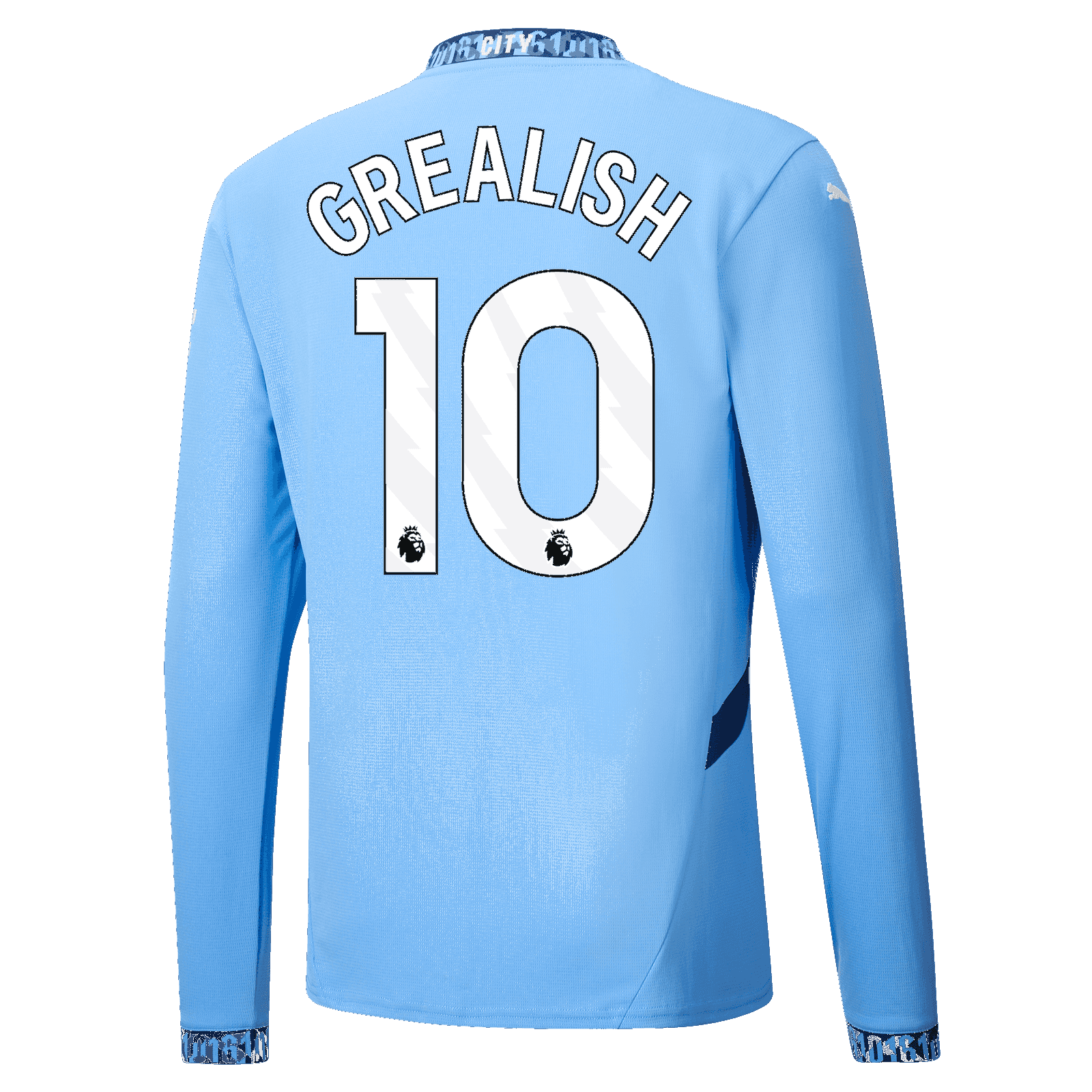 Manchester City Jack Grealish 10 Home Long Sleeve Jersey 24-25