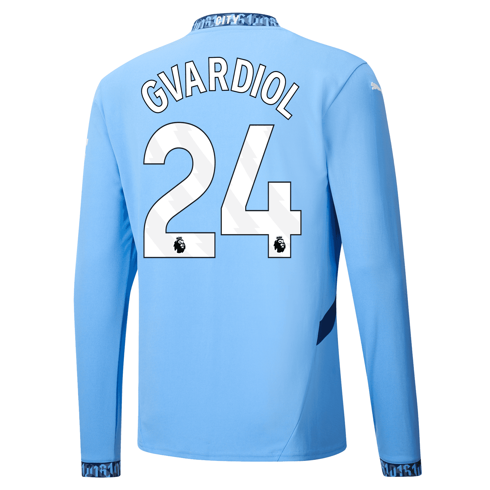 Manchester City Josko Gvardiol 24 Home Long Sleeve Jersey 24-25