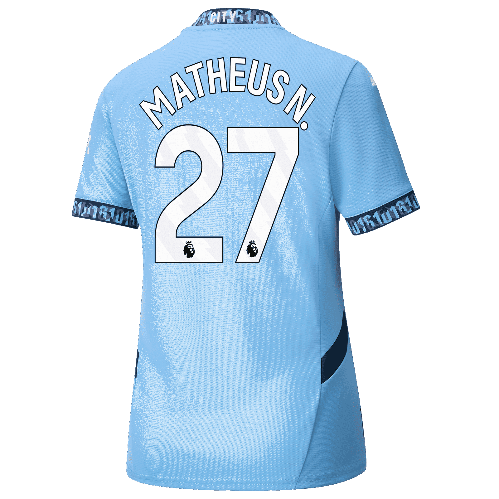 Manchester City Matheus Nunes 27 Home Womens Jersey 24-25