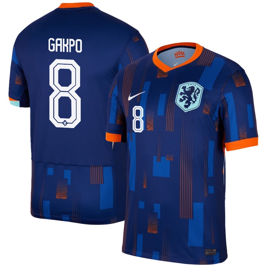 2024 Netherlands Gakpo 8 Away Jersey