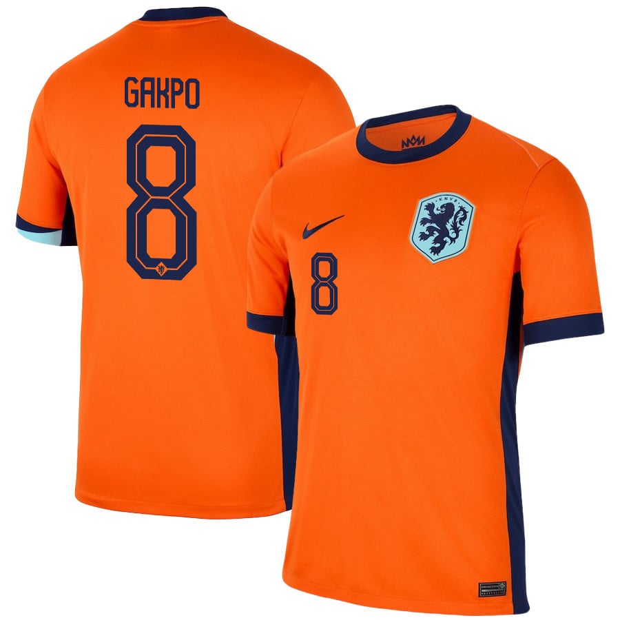 2024 Netherlands Gakpo 8 Home Jersey
