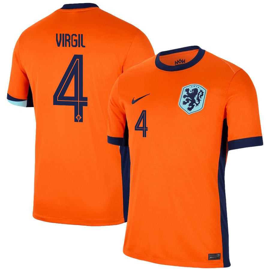 2024 Netherlands Virgil 4 Home Jersey