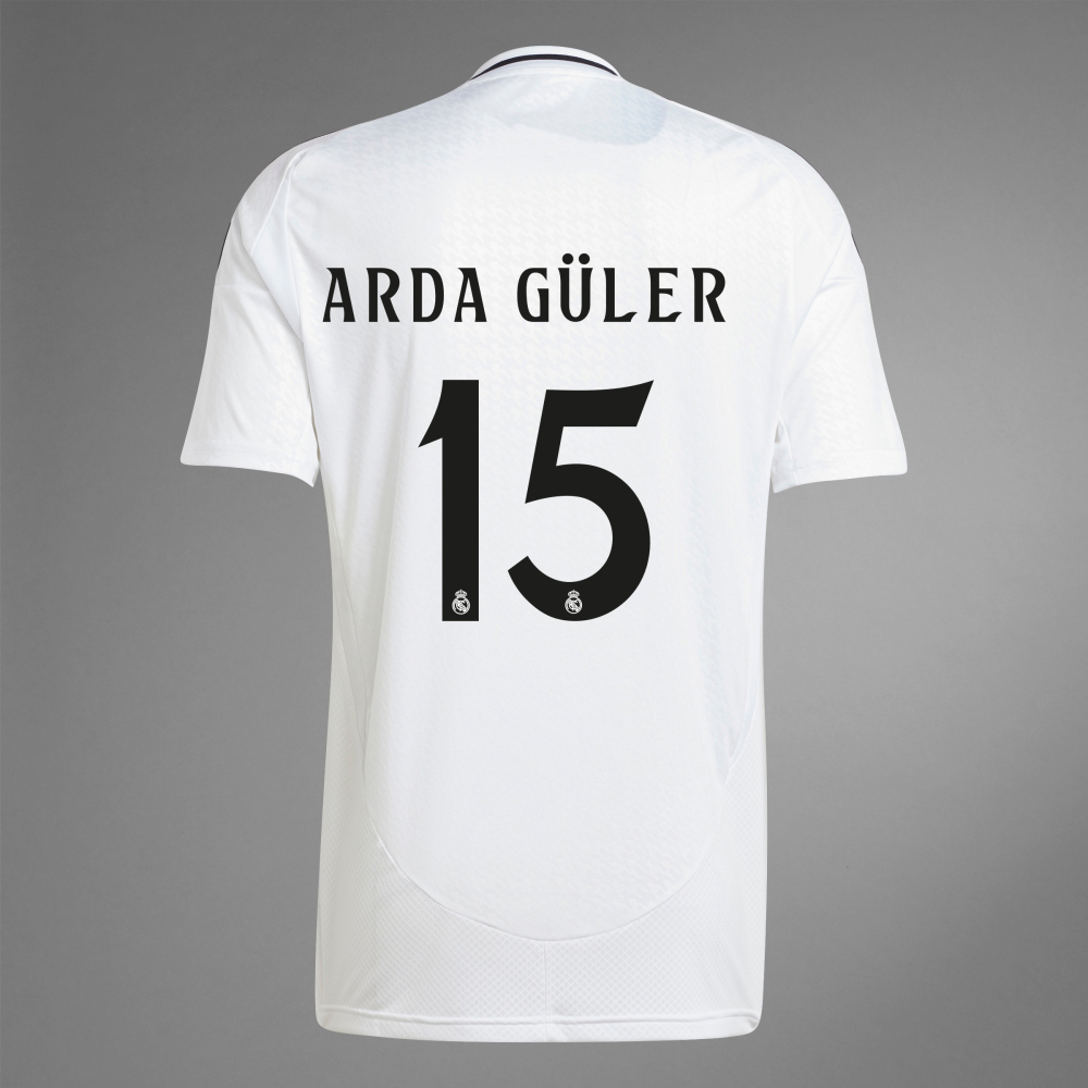 Real Madrid Home ARDA GÜLER 15 Jersey 24-25