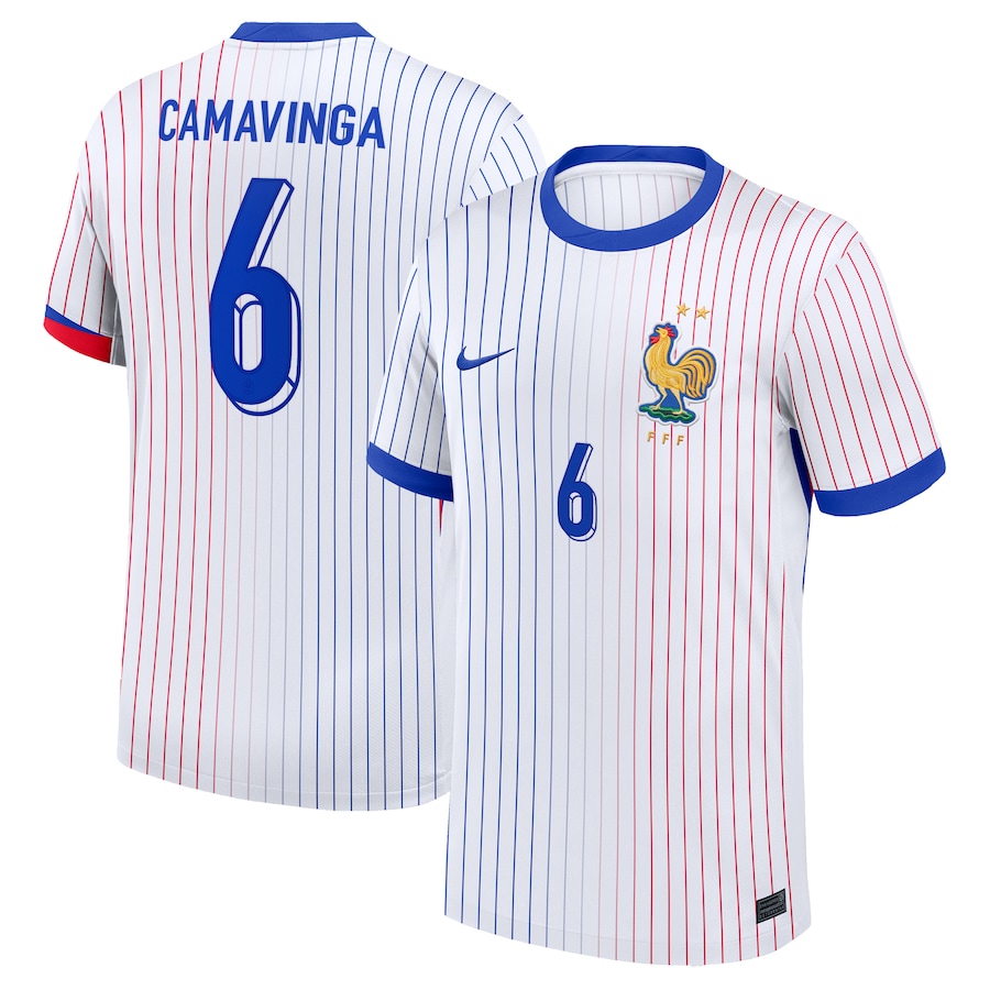 France Away Camavinga 6 Soccer Jersey 2024