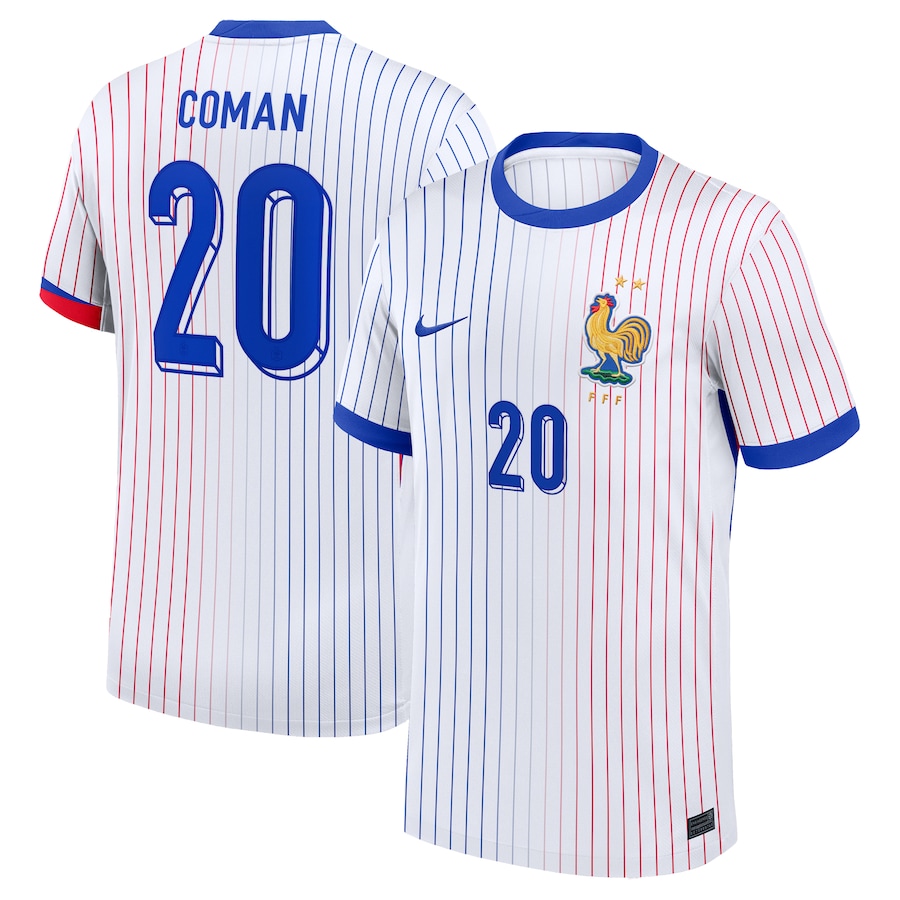 France Away Coman 20 Soccer Jersey 2024