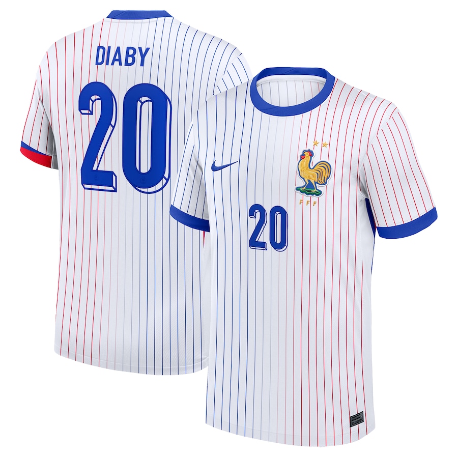 France Away Diaby 20 Soccer Jersey 2024